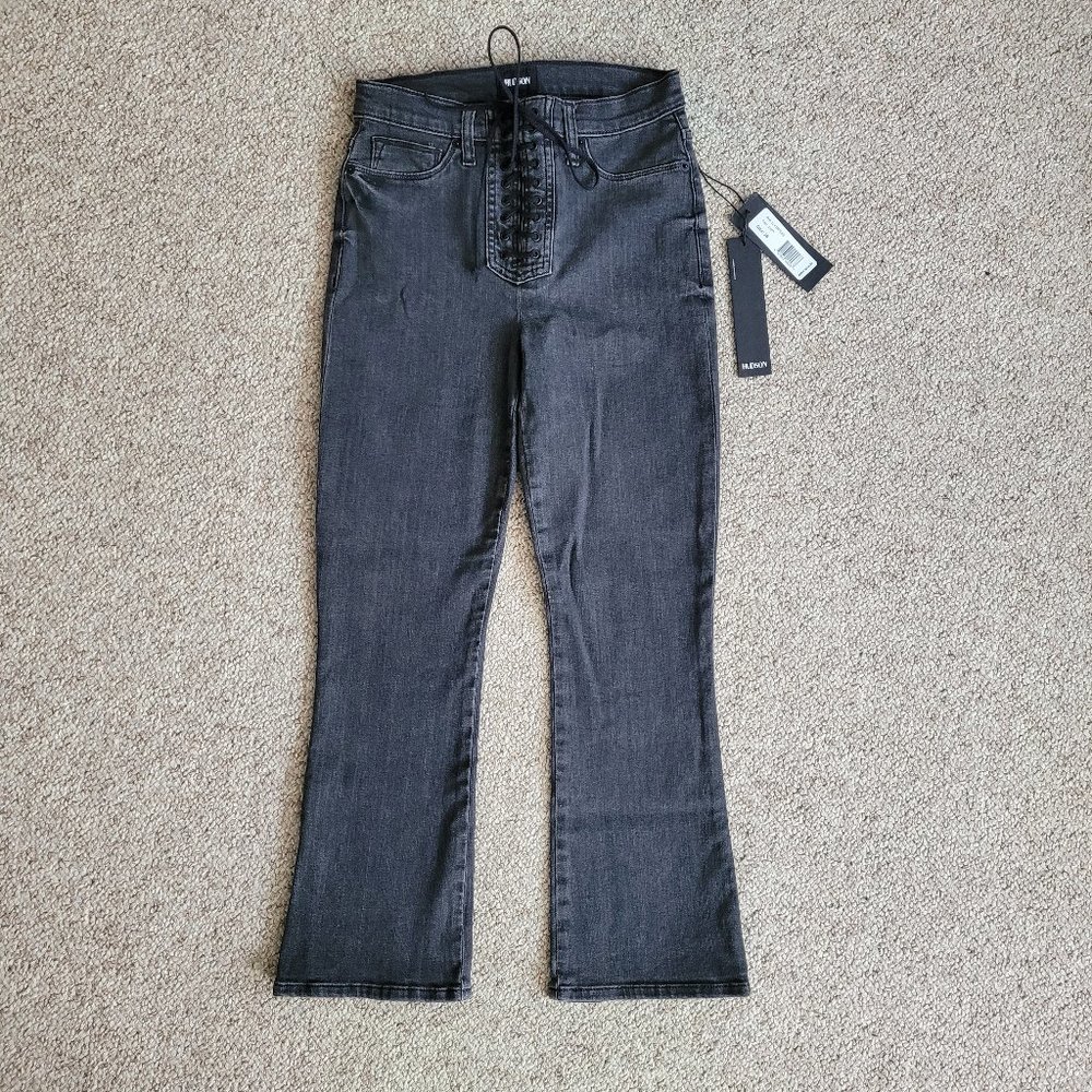 NWT Hudson High Rise Bullocks Lace Up Cropped Boot Size 26